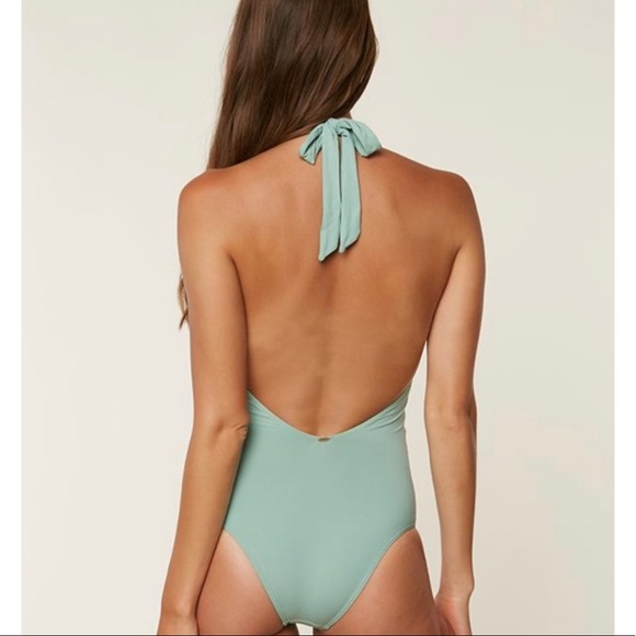 O'Neill Women's Salt Water Solids light sea green One Piece Swimsuit - Picture 3 of 11